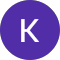 Purple circle with a white capital letter K in the center